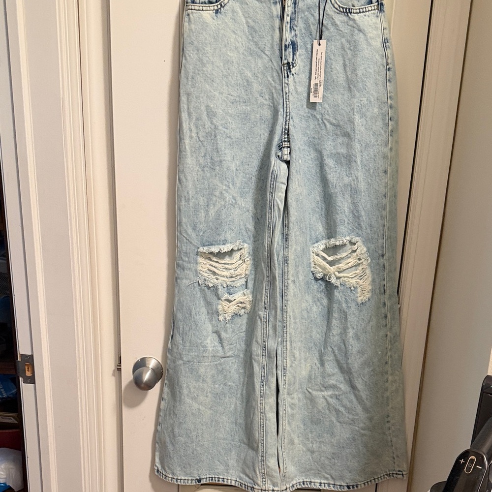 Highway Jeans Light Blue Flare & Wide Leg Jeans